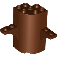 LEGO® los onderdeel Cilinder in kleur Roodachtig Bruin 60373