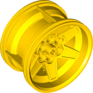 LEGO® los onderdeel Wiel in kleur Geel 15038