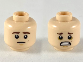 LEGO® los onderdeel Hoofd in kleur Lichte Noga 3626pb2395