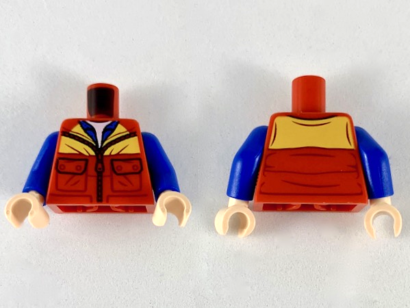 LEGO® los onderdeel Lijf met Motief Rood 973pb3563c01