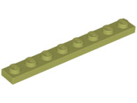 LEGO® los onderdeel Plaat Algemeen in kleur Olijfgroen 3460