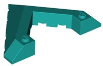 LEGO® los onderdeel Wig in kleur Donker Turkoois 22390