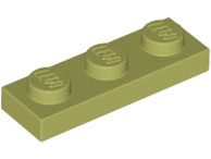 LEGO® los onderdeel Plaat Algemeen in kleur Olijfgroen 3623