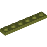 Plaatje in Gallery viewer laden, LEGO® los onderdeel Plaat Algemeen in kleur Olijfgroen 3666