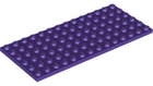 LEGO® los onderdeel Plaat Algemeen in kleur Donkerpaars 3456