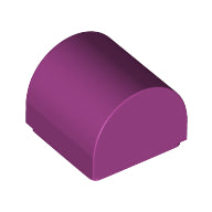 Plaatje in Gallery viewer laden, LEGO® los onderdeel Dakpan Gebogen in kleur Magenta 49307
