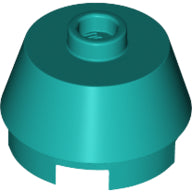 LEGO® los onderdeel Kegel in kleur Donker Turkoois 98100