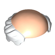 LEGO® los onderdeel Haar in kleur Lichte Noga 12893pb03