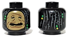 Plaatje in Gallery viewer laden, LEGO® los onderdeel Hoofd in kleur Zwart 3626pb2408