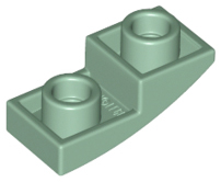 LEGO® los onderdeel Dakpan Gebogen in kleur Zandgroen 24201