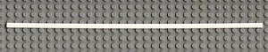 LEGO® los onderdeel Technische As in kleur Wit 50450