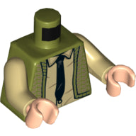 Plaatje in Gallery viewer laden, LEGO® los onderdeel Lijf met Motief Olijfgroen 973pb3674c01