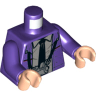 LEGO® los onderdeel Lijf met Motief Donkerpaars 973pb3673c01