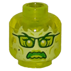 LEGO® los onderdeel Hoofd Doorzichtig Neon Groen 3626cpb2494
