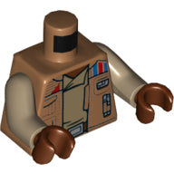 Plaatje in Gallery viewer laden, LEGO® los onderdeel Lijf met Motief Medium Noga 973pb3717c01