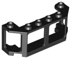 LEGO® los onderdeel Raamkozijn in kleur Zwart 17454