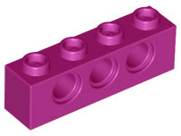 LEGO® los onderdeel Technische Steen in kleur Magenta 3701