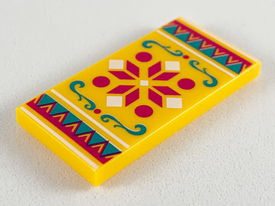 LEGO® Tegel met Motief Helder Licht Oranje 87079pb0643