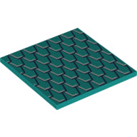 Plaatje in Gallery viewer laden, LEGO® onderdeel Tegel met Motief Donker Turkoois 10202pb010
