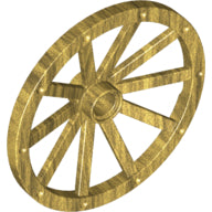 Plaatje in Gallery viewer laden, LEGO® los onderdeel Wiel in kleur Parel Goud 33211