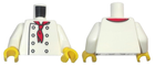 LEGO® los onderdeel Lijf met Motief Wit 973pb3863c01
