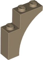 LEGO® los onderdeel Steen Boog Donker Geelbruin 13965