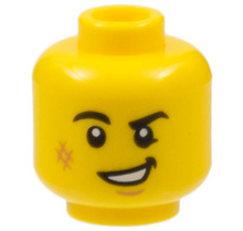 Plaatje in Gallery viewer laden, LEGO® los onderdeel Hoofd in kleur Geel 3626cpb2519