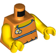 Plaatje in Gallery viewer laden, LEGO® los onderdeel Lijf met Motief Oranje 973pb3645c01