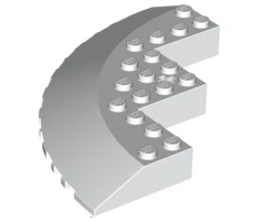 LEGO® los onderdeel Steen Rond in kleur Wit 58846