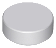 LEGO® los onderdeel Tegel Rond Licht Blauwachtig Grijs 98138
