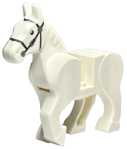 LEGO® los onderdeel Landdier in kleur Wit 10352c01pb06