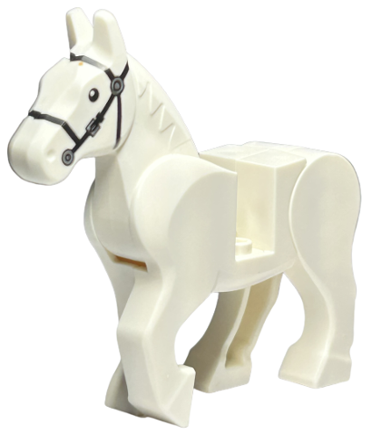 LEGO® los onderdeel Landdier in kleur Wit 10352c01pb06