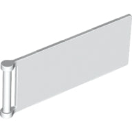 LEGO® los onderdeel Vlag in kleur Wit 30292