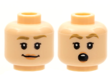 Plaatje in Gallery viewer laden, LEGO® los onderdeel Hoofd in kleur Lichte Noga 3626cpb2480