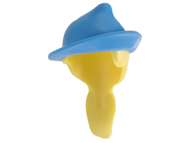 LEGO® los onderdeel Haar in kleur Helder Lichtgeel 65513pb01