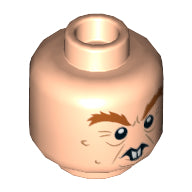 Plaatje in Gallery viewer laden, LEGO® los onderdeel Hoofd in kleur Lichte Noga 3626cpb2437