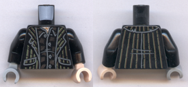 LEGO® los onderdeel Lijf met Motief Zwart 973pb3621c01