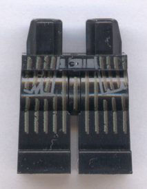 LEGO® los onderdeel Benen met Motief Zwart 970c00pb0989