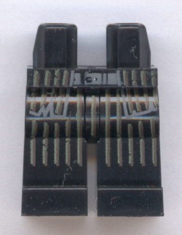 LEGO® los onderdeel Benen met Motief Zwart 970c00pb0989