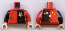 Plaatje in Gallery viewer laden, LEGO® los onderdeel Lijf met Motief Rood 973pb3618c01