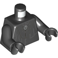Plaatje in Gallery viewer laden, LEGO® los onderdeel Lijf met Motief Zwart 973pb3620c01