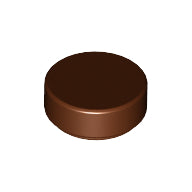 LEGO® los onderdeel Tegel Rond Roodachtig Bruin 98138