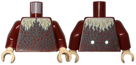 LEGO® los onderdeel Lijf met Motief Donkerrood 973pb3671c01