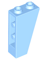 LEGO® los onderdeel Dakpan Omgekeerd Helder Lichtblauw 2449