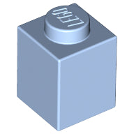 Plaatje in Gallery viewer laden, LEGO® los onderdeel Steen in kleur Helder Lichtblauw 3005
