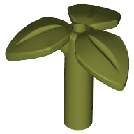 Plaatje in Gallery viewer laden, LEGO® los onderdeel Plant &amp; Struik in kleur Olijfgroen 37695