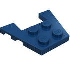 LEGO® los onderdeel Wig Plaat in kleur Donkerblauw 48183