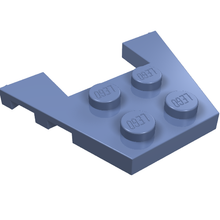 Plaatje in Gallery viewer laden, LEGO® los onderdeel Wig Plaat in kleur Zandblauw 48183