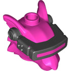 LEGO® los onderdeel Hoofd Aangepast Donker Roze 65073pb01