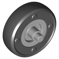Plaatje in Gallery viewer laden, LEGO® los onderdeel Wiel Licht Blauwachtig Grijs 65630pb01